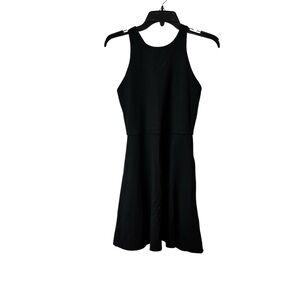 Athleta Conscious Dress black stretch high neck size small
